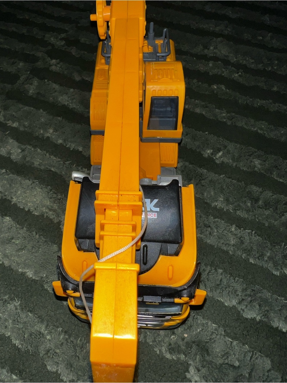 Yellow Toy Crane Truck - Kids Construction Vehicle